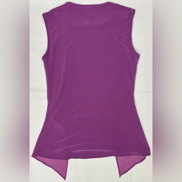 Joseph Ribkoff Magenta Twist Front Tank Top - Picture 7 of 7